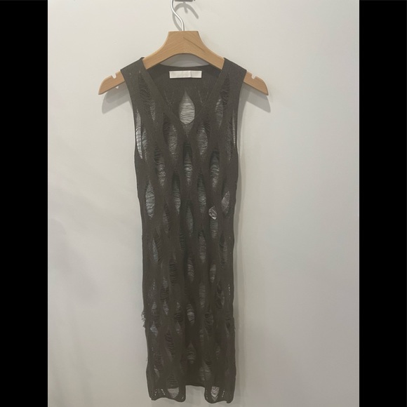 2022 spring Dion Lee NET DISTRESSED MINI Dress - Picture 4 of 16